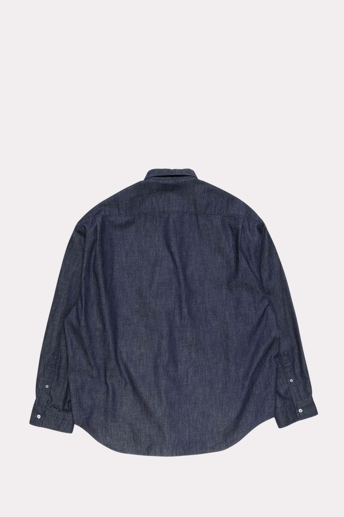 Denim Button-Up Shirt Mid Blue