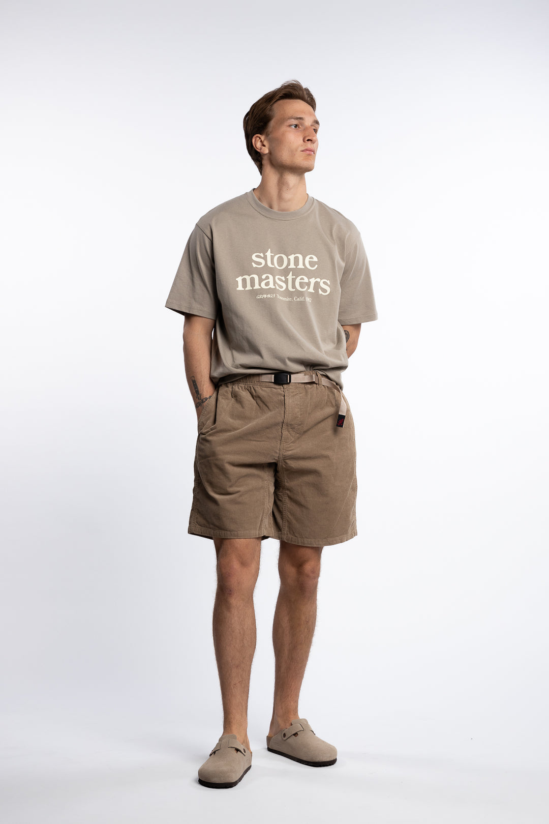 Corduroy G-Short Beige