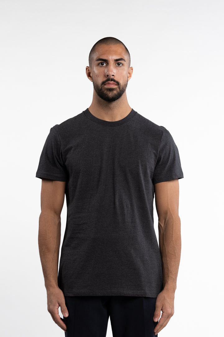 Crew-Neck Regular Dark Grey Mel