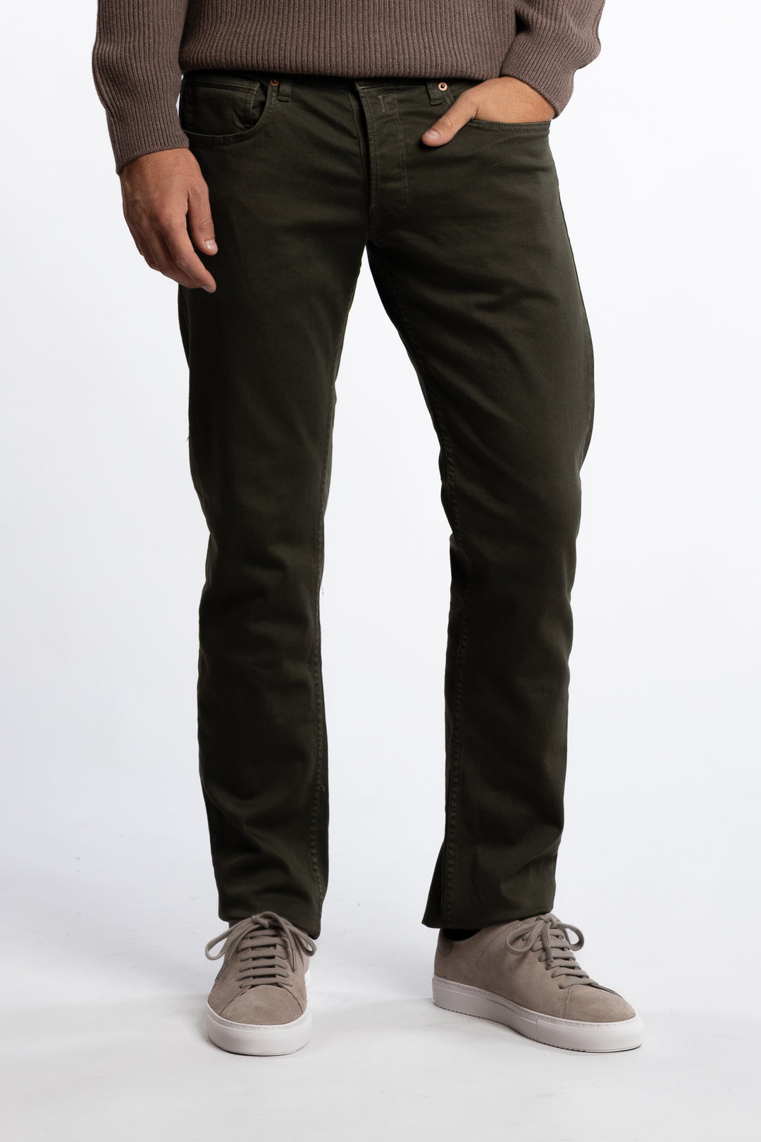 Grover Straight Fit Bull Denim Dark Green