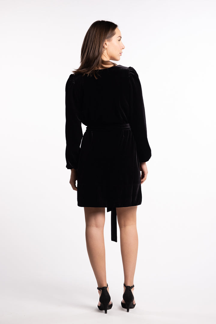 Alice Velour Dress- Black