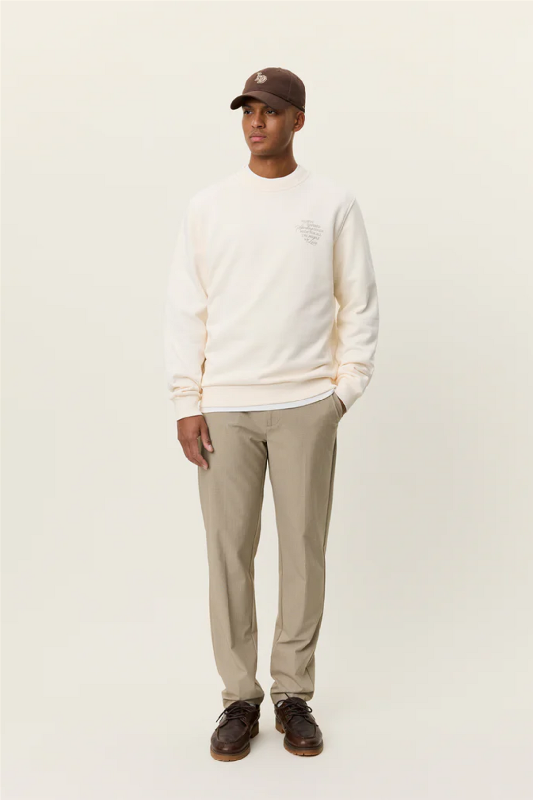 Ben Faience Sweatshirt Eggnog White