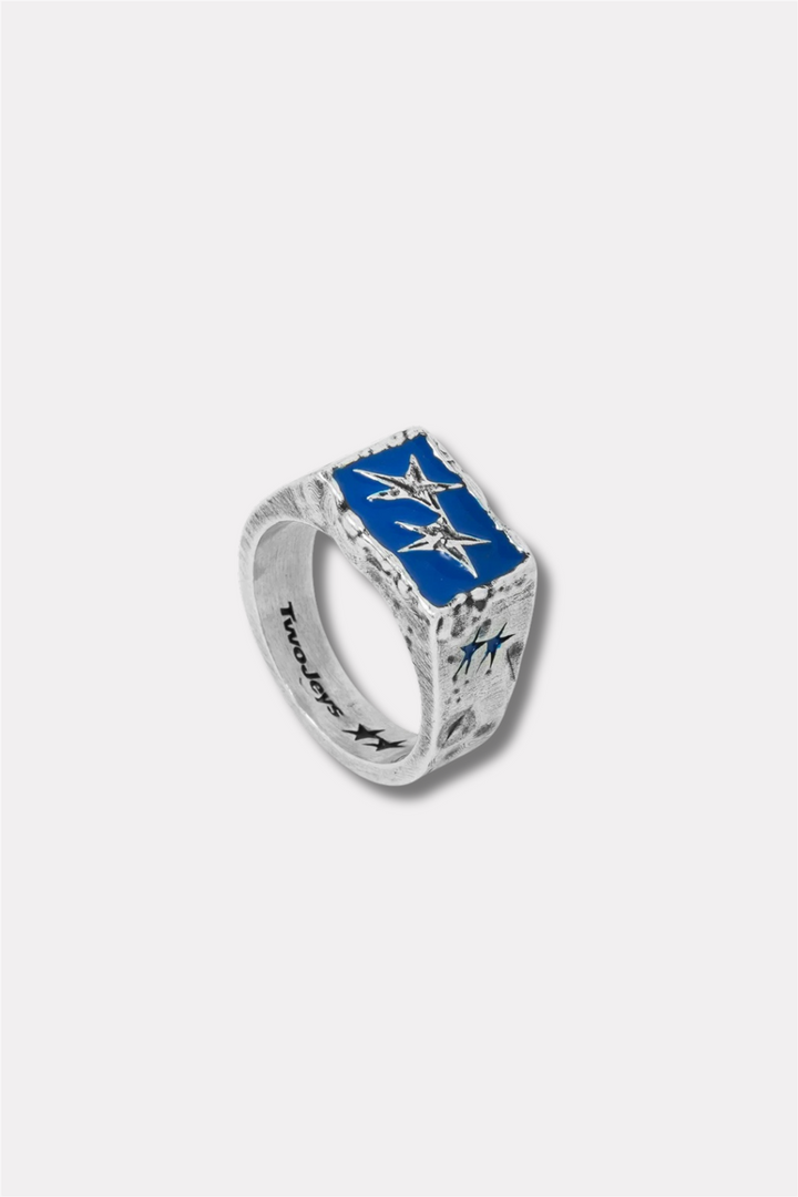 Ignorant Icon Ring Blue