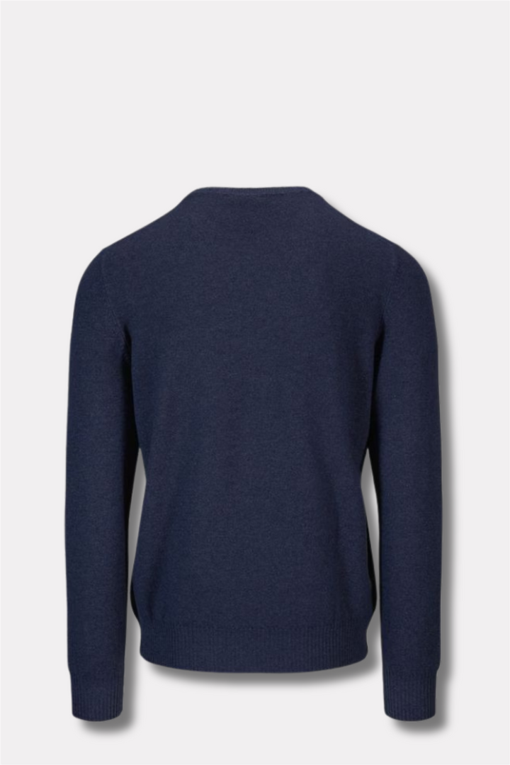 Crew Neck Vintage Wool/Cashmere Blue