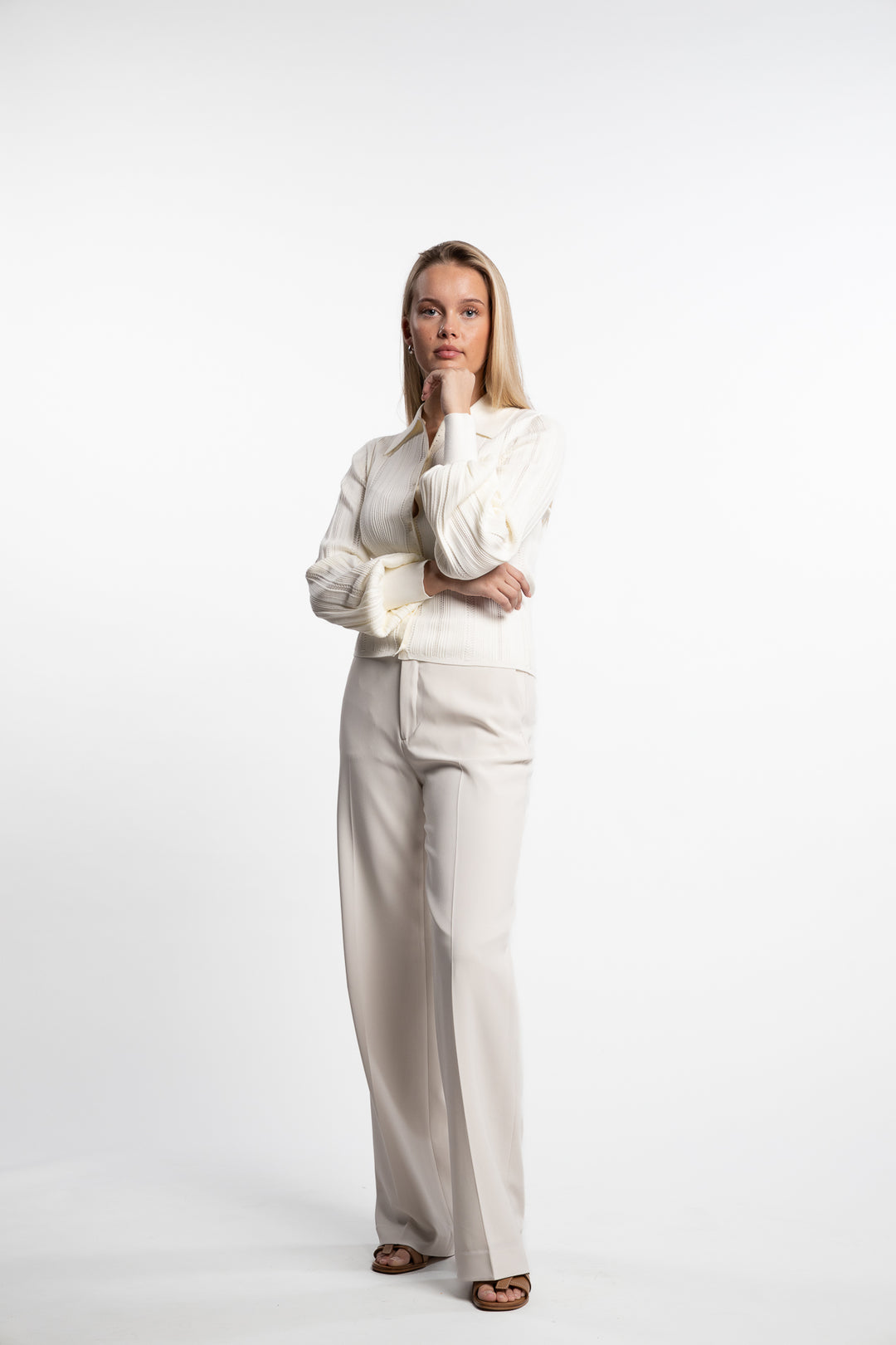 Hutton Trouser- Ivory