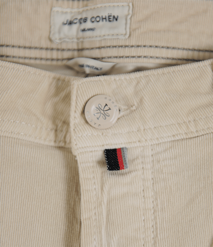 Bard Corduroy Slim Fit Trousers Off-White