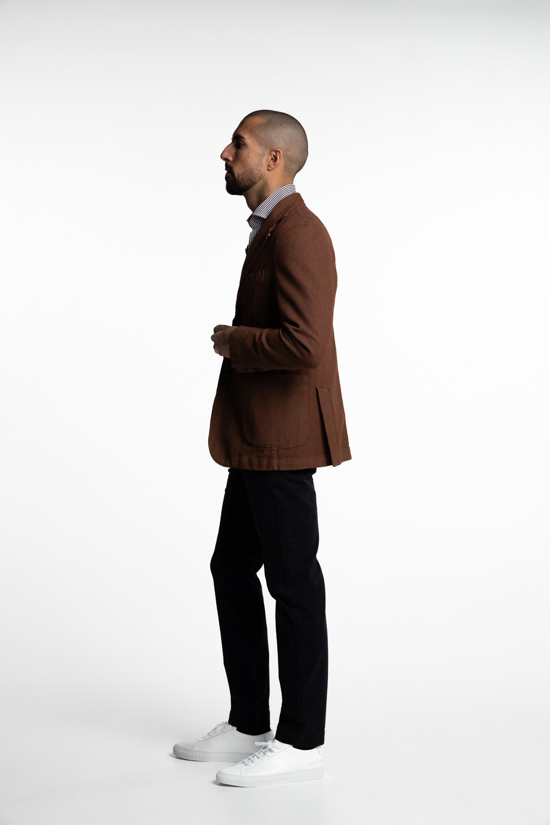 Vittorio Cotton Blazer Rust