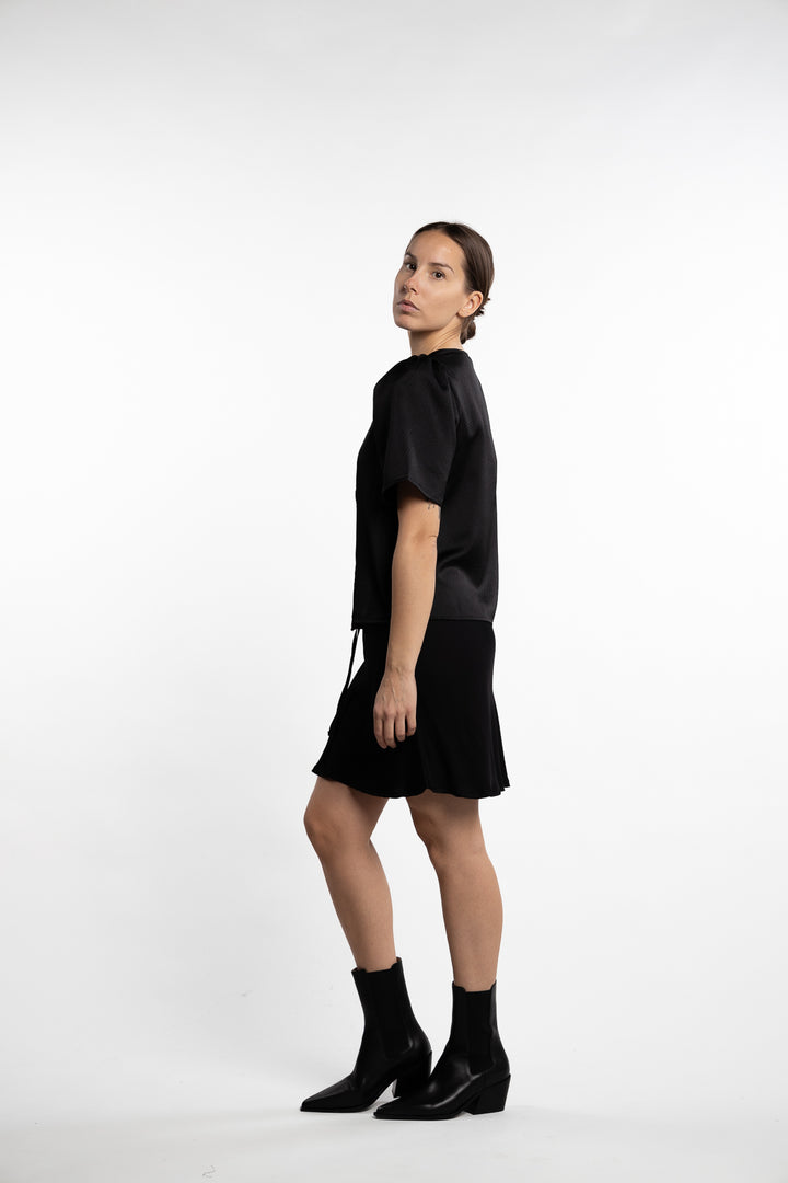 Vesta Blouse- Black