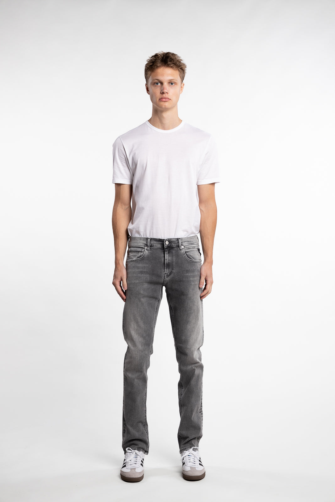 Anbass Slim Fit Hyperflex Jeans Light Grey