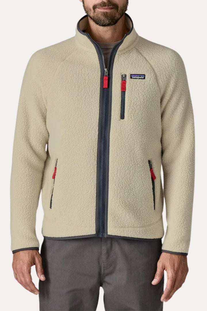 M Retro Pile Jkt Pelican w/Smolder Blue