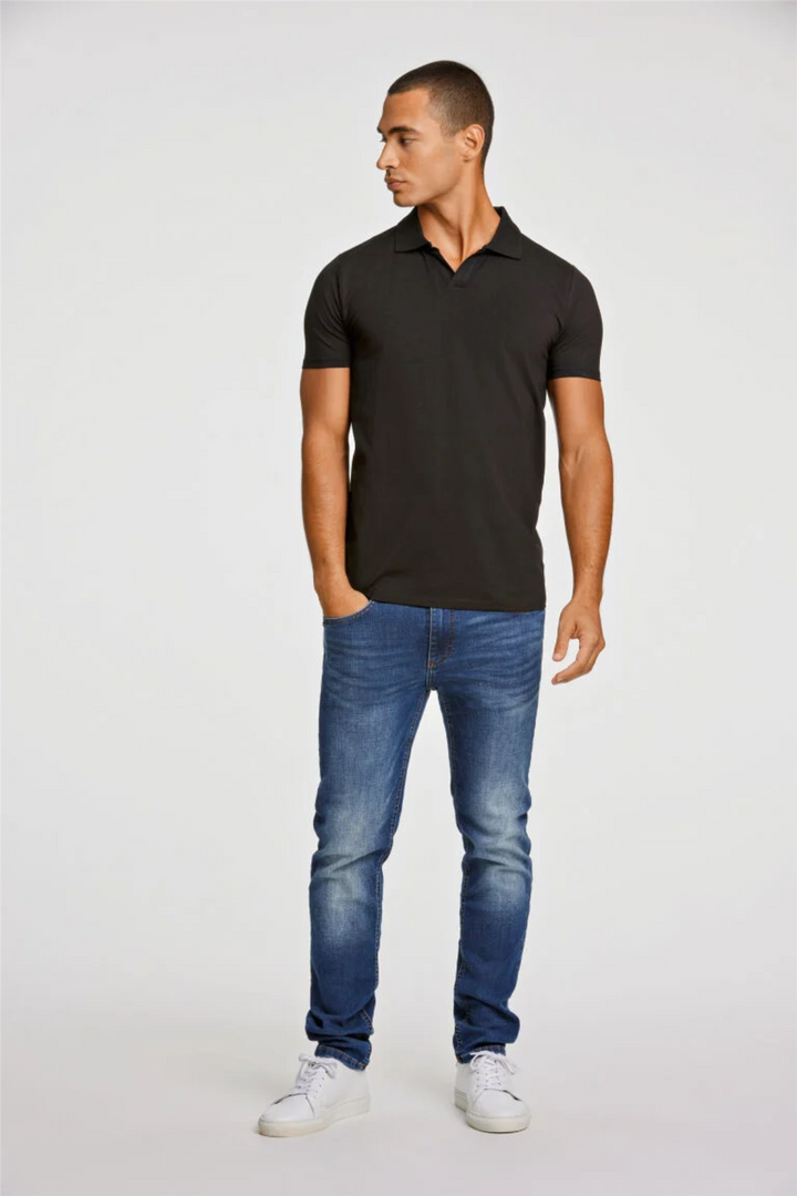 Stretch Polo Shirt S/S Black