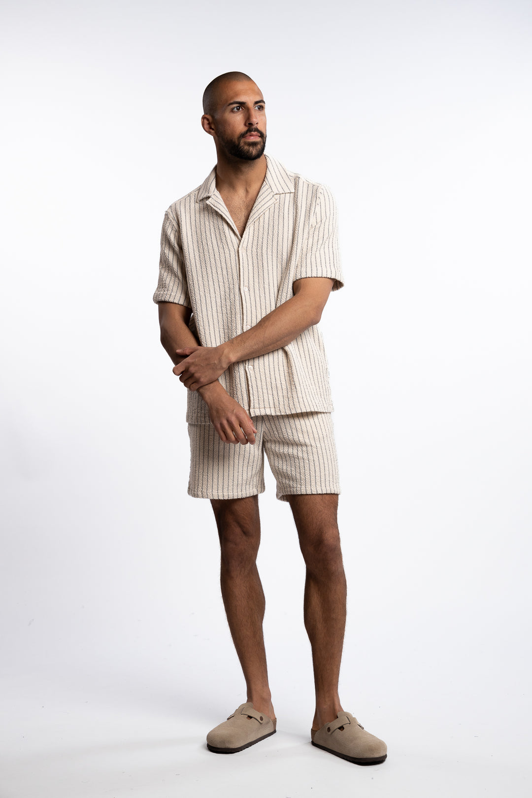 Houston Structured Shorts Ivory