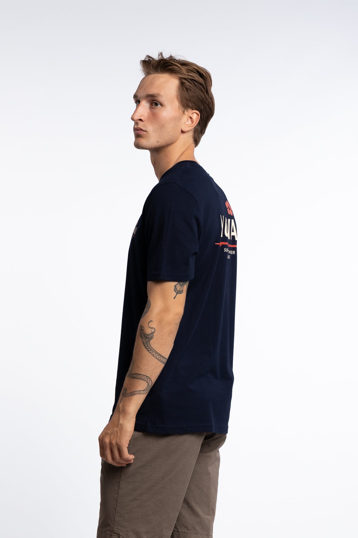 Surf Flower Tee Navy