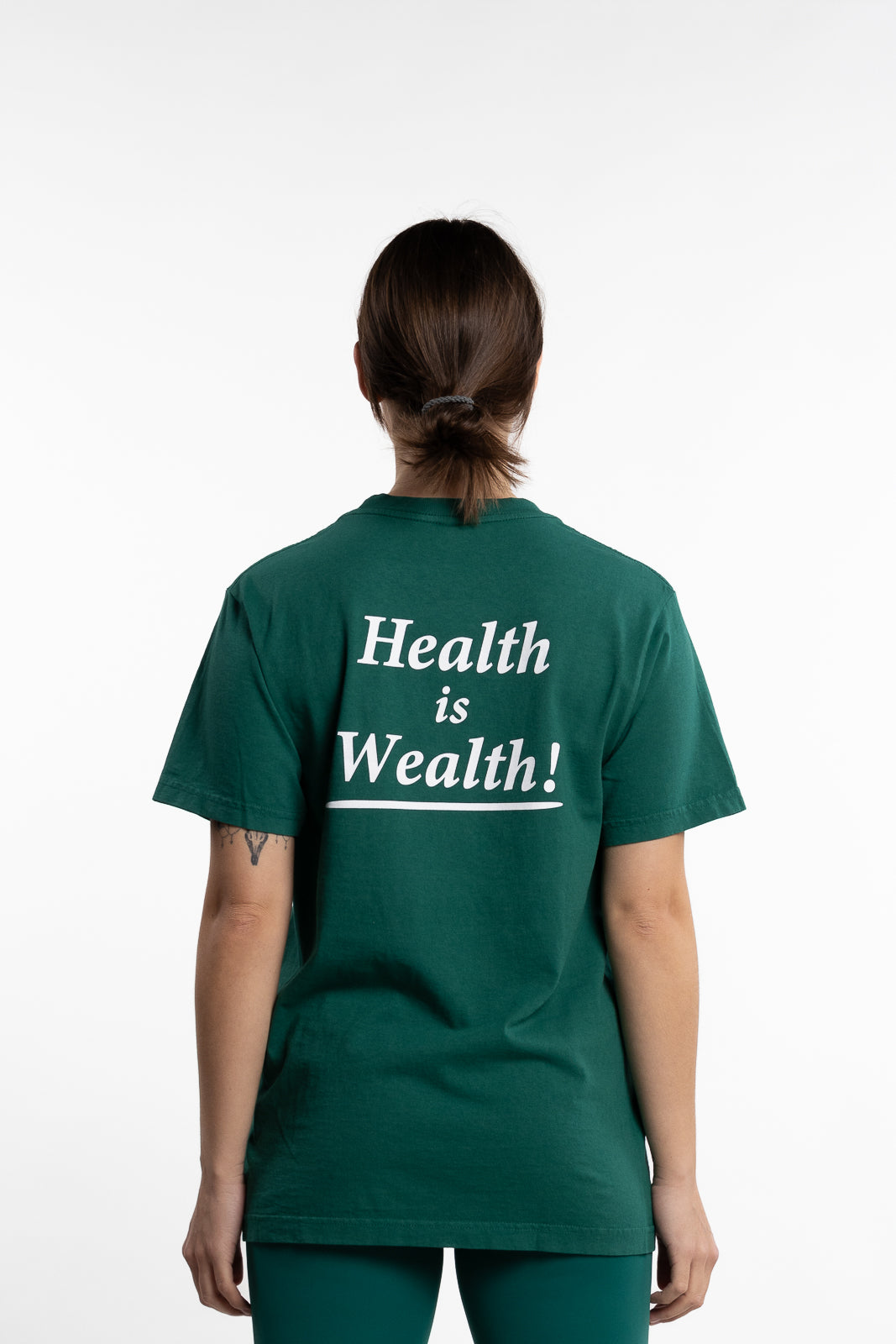 Health Is Wealth T-Shirt- Alpine White