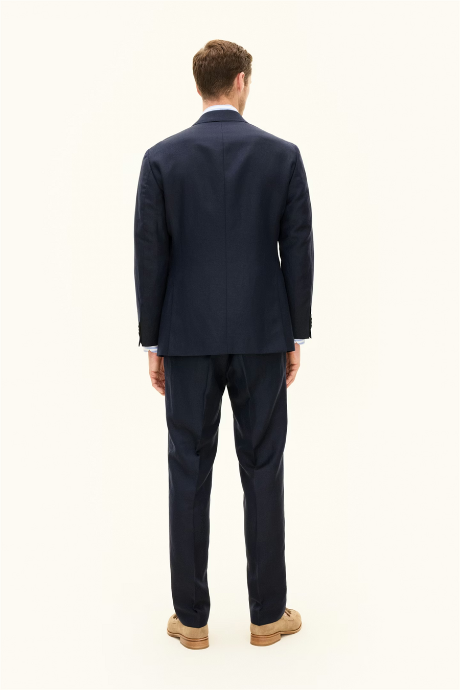 Rufus Regular Fit Wool/Linen Blazer Navy