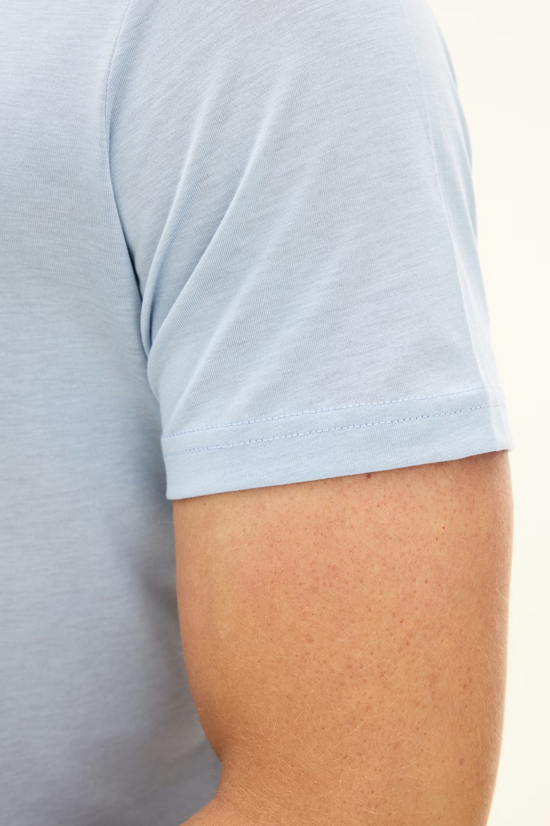 Kim Tencel/Cotton Regular Fit T-shirt Chambray Blue