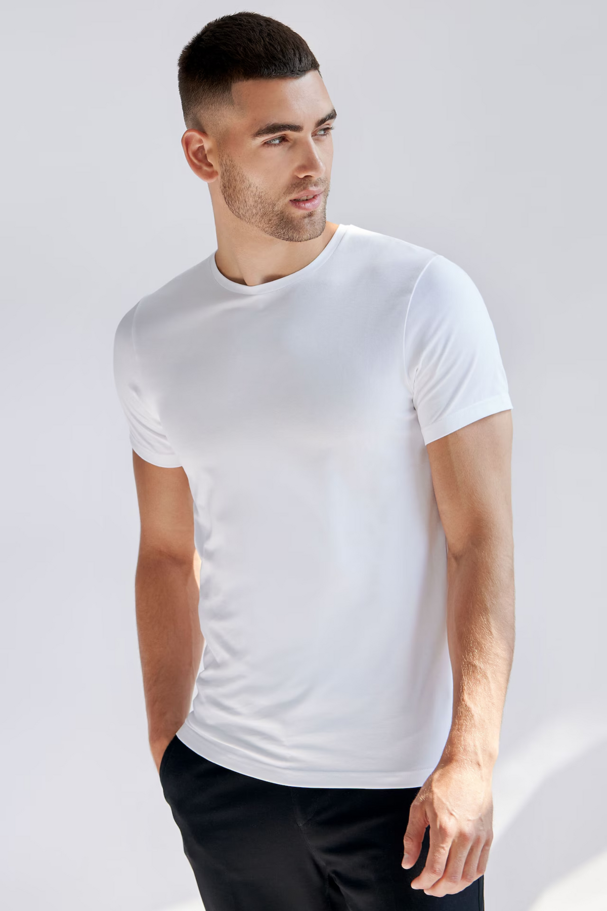 Crew Neck 2-Pack White