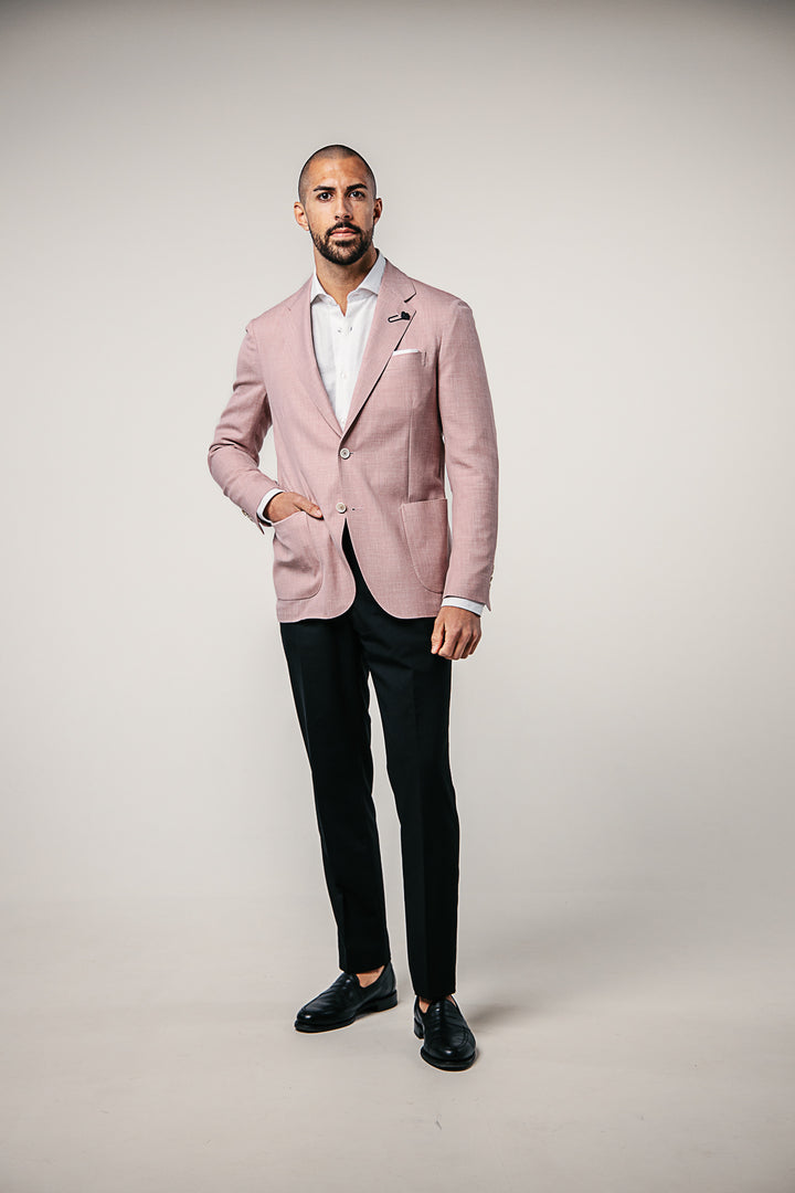 Wool/Silk Blazer Pink