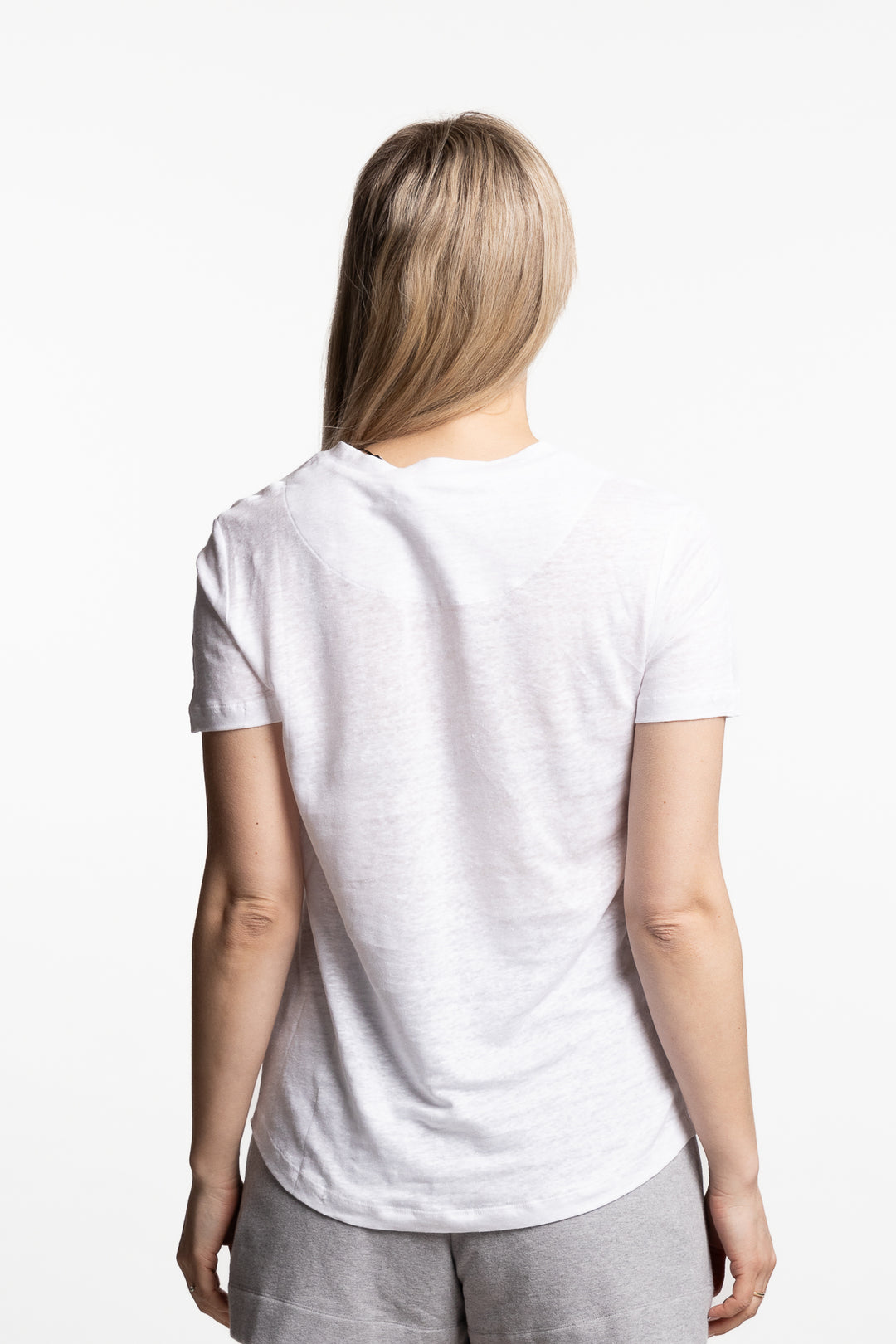 Jane Linen Tee- White