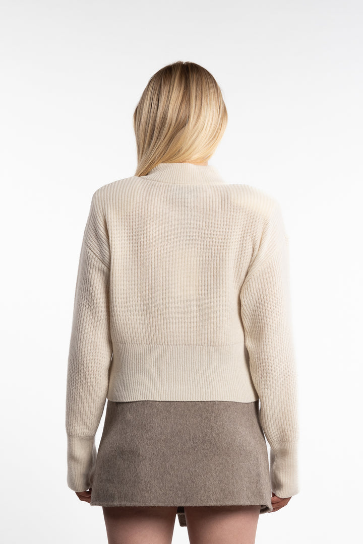 Campbell Cardigan Merino- Cream