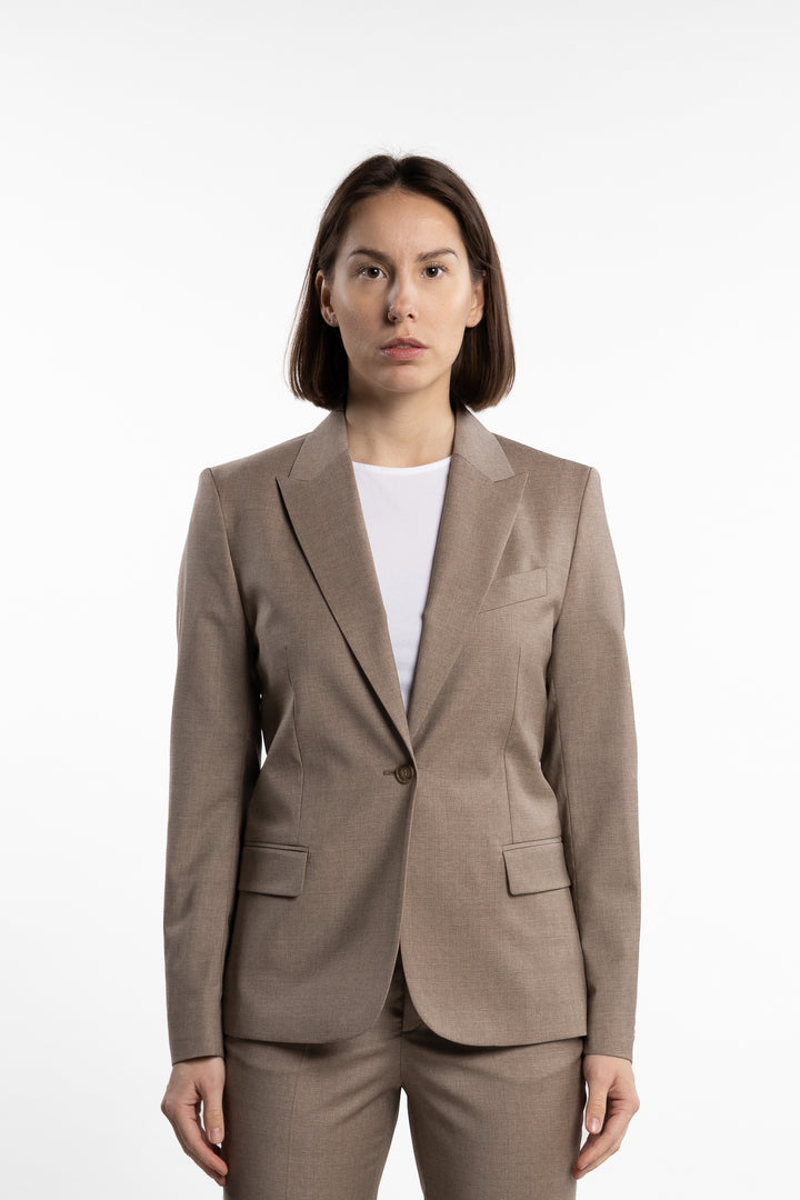 Sasha Cool Wool Blazer- Faded Khaki