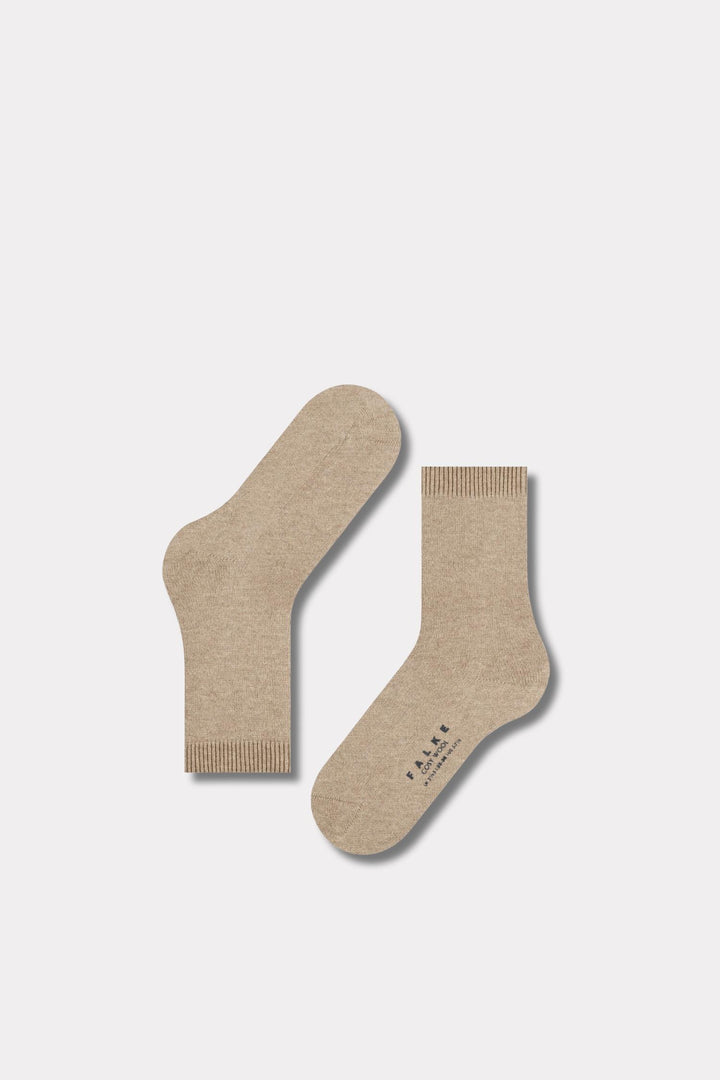 Cosy Wool Womans Socks- Beige mel.