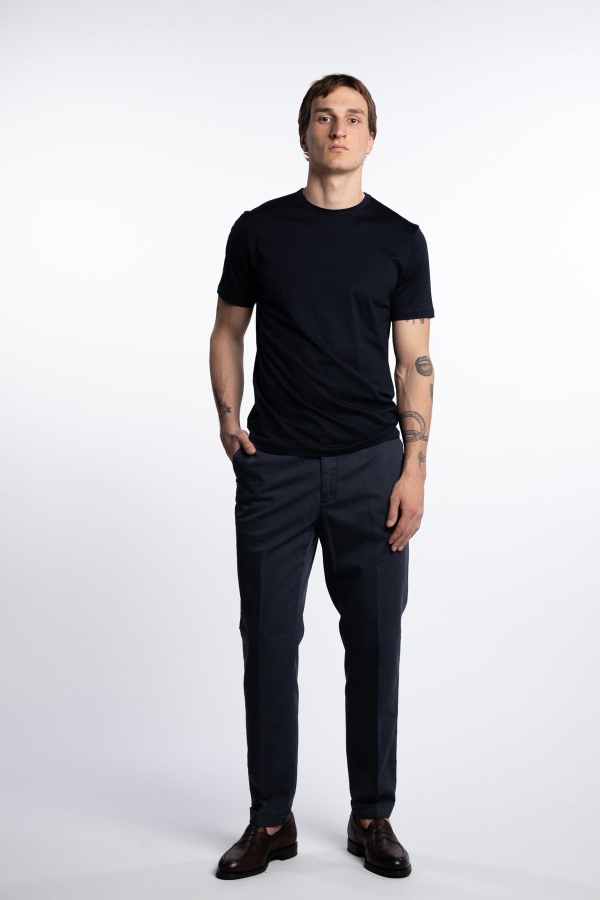 Cotton/Stretch Pant Marine