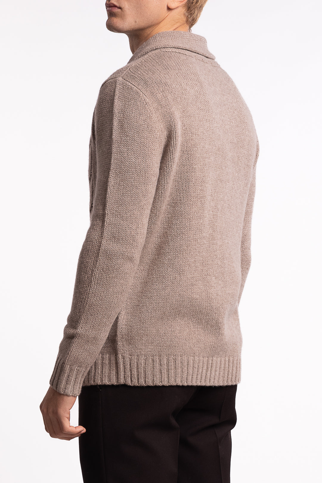Nackington Cardigan Lt. Brown