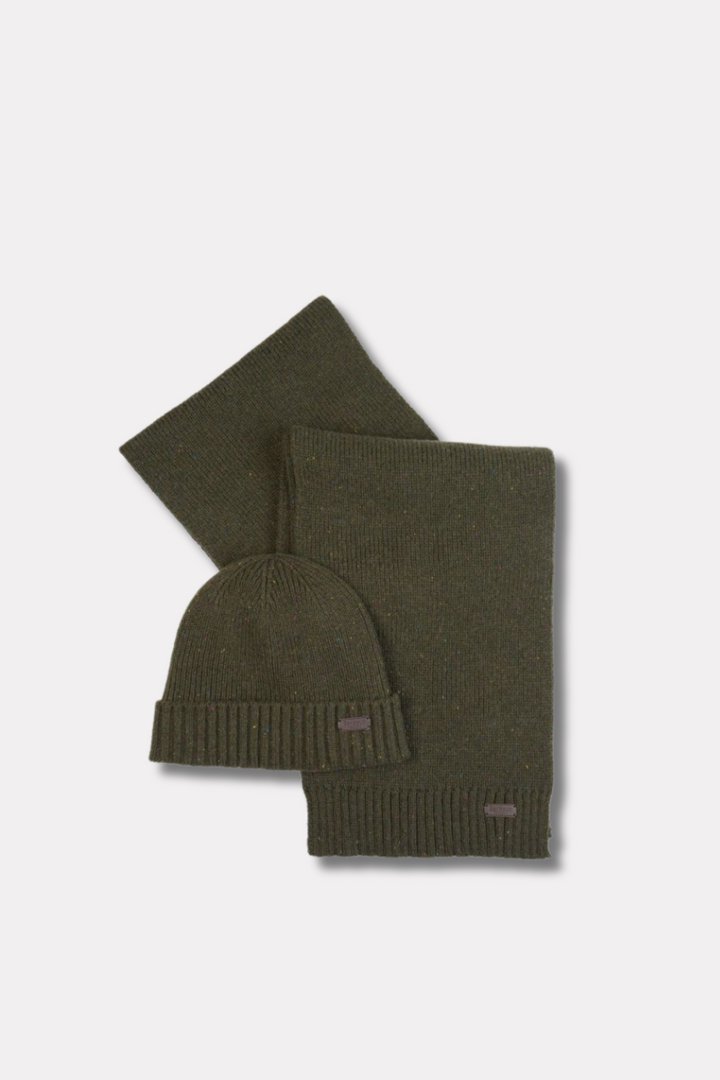 Scarf/Beanie Gift Set Olive