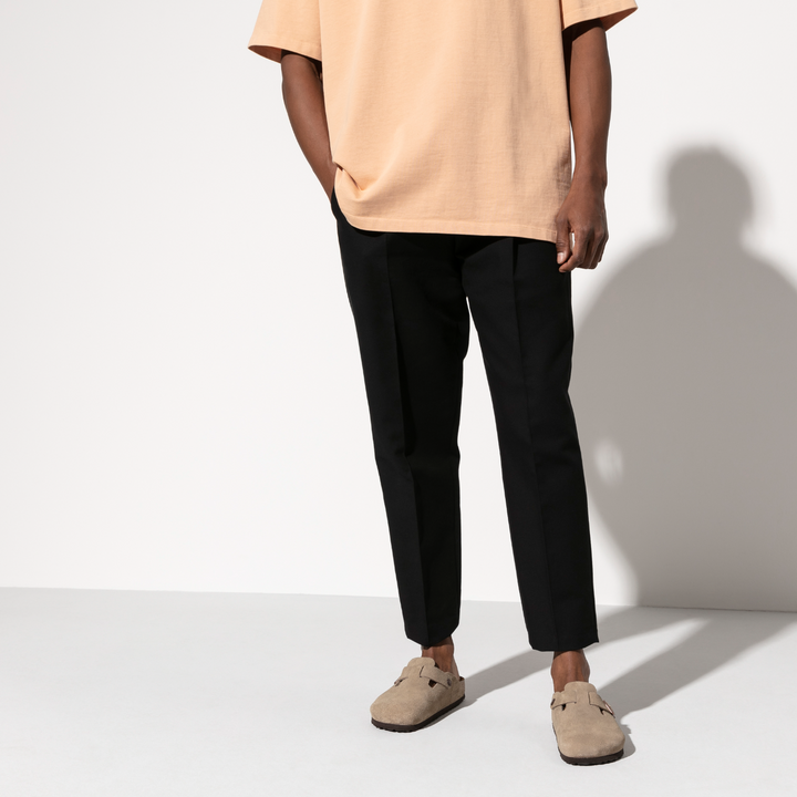 M Boston Suede Leather Taupe