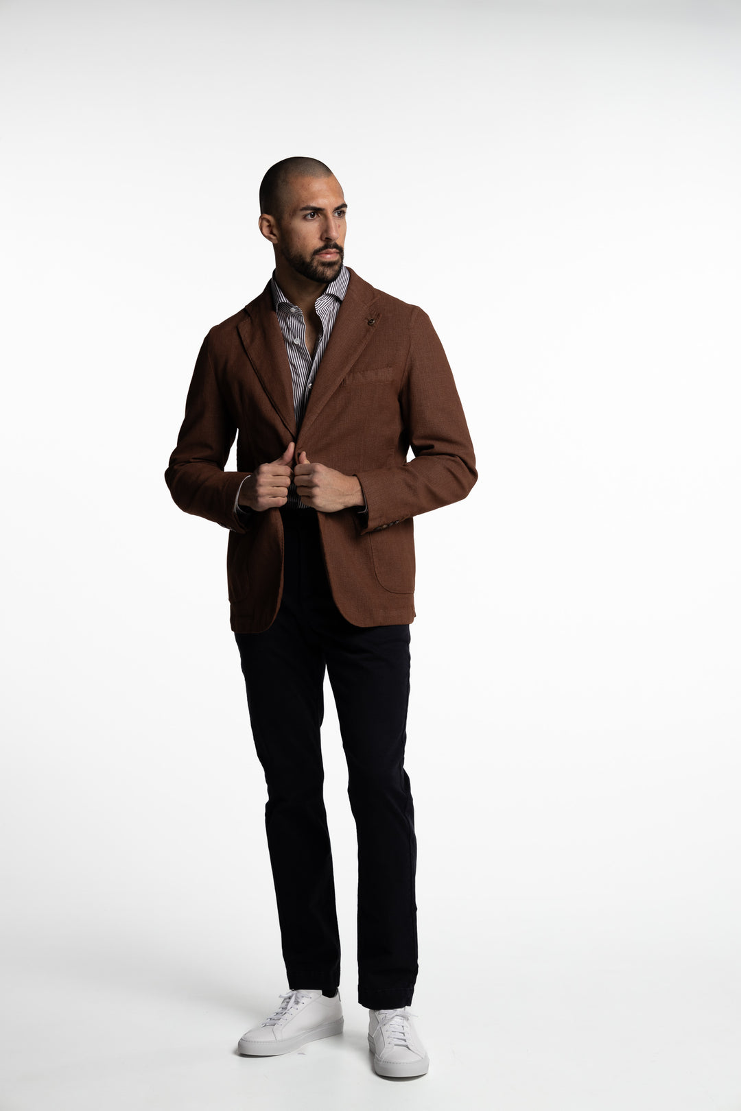 Vittorio Cotton Blazer Rust