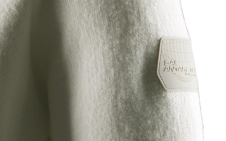 Spine Knitted Crew Neck Off White