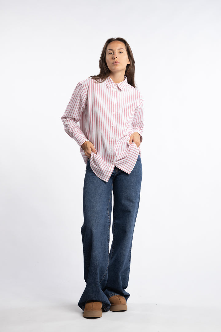Bibi Stripe Shirt - Red Stripe