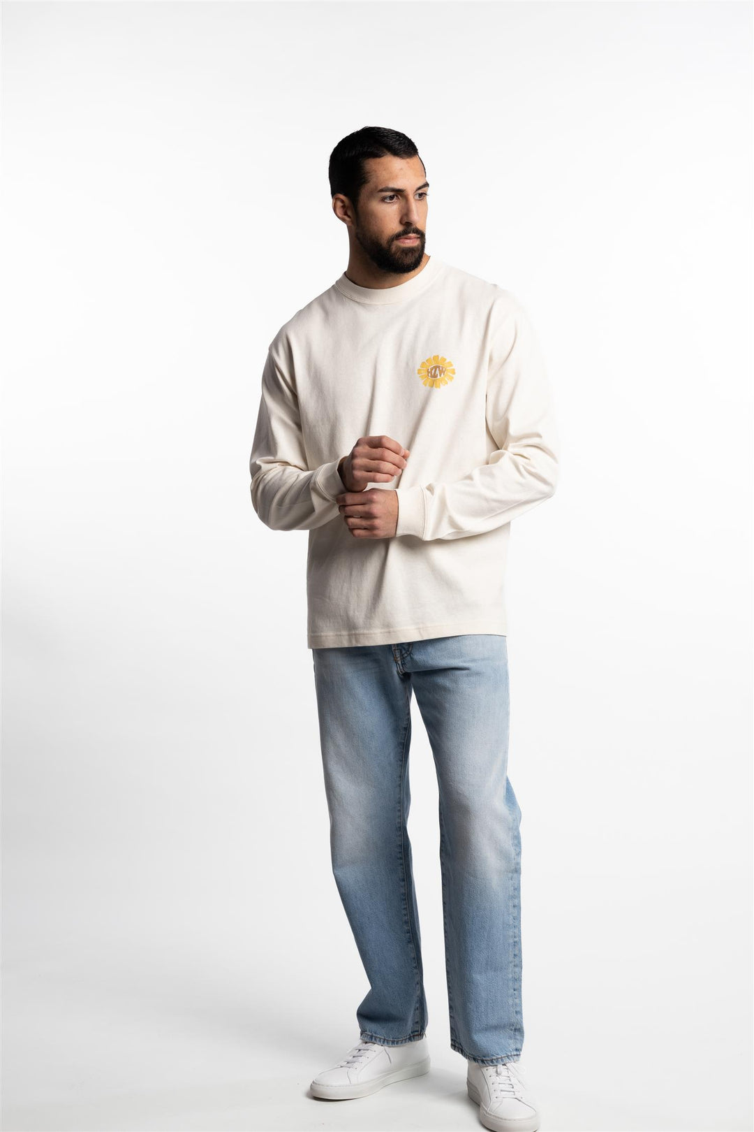 Ranger Logos Long Sleeve Ecru