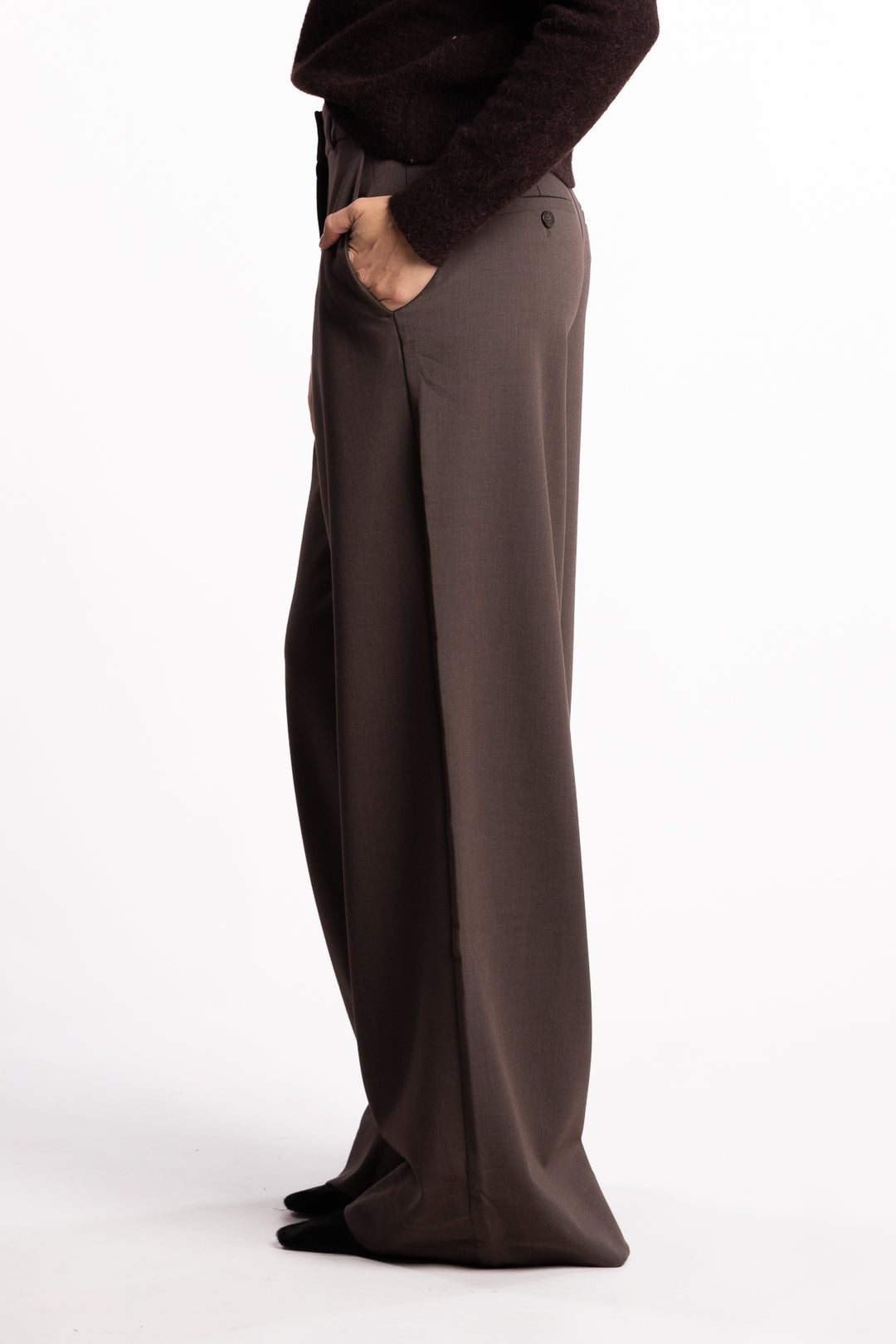 LauraFV 826 Long - Mud brown Melange