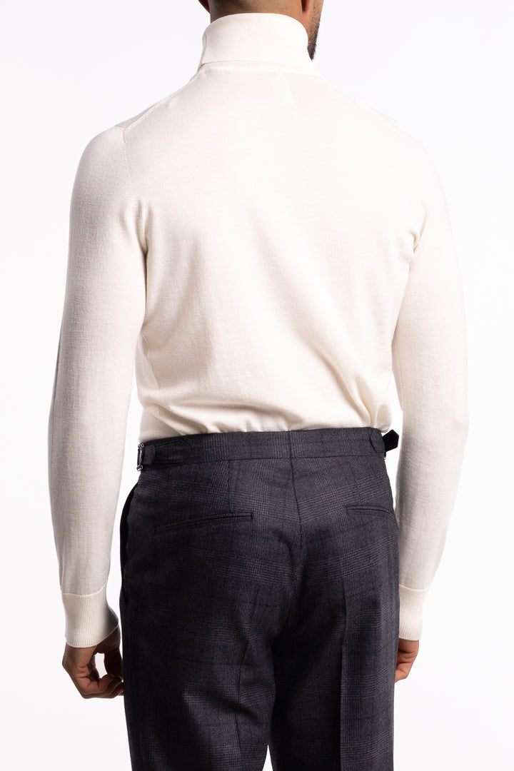 Wool Turtleneck White