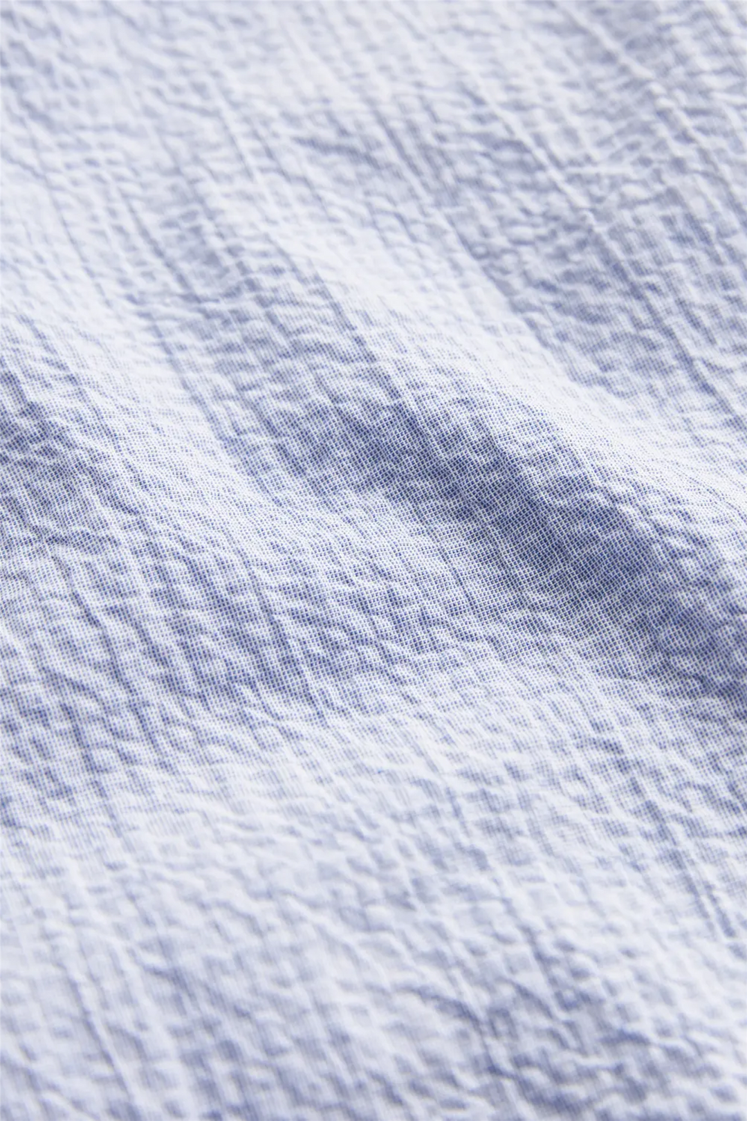 Seersucker Shirt Slim Fit Blue