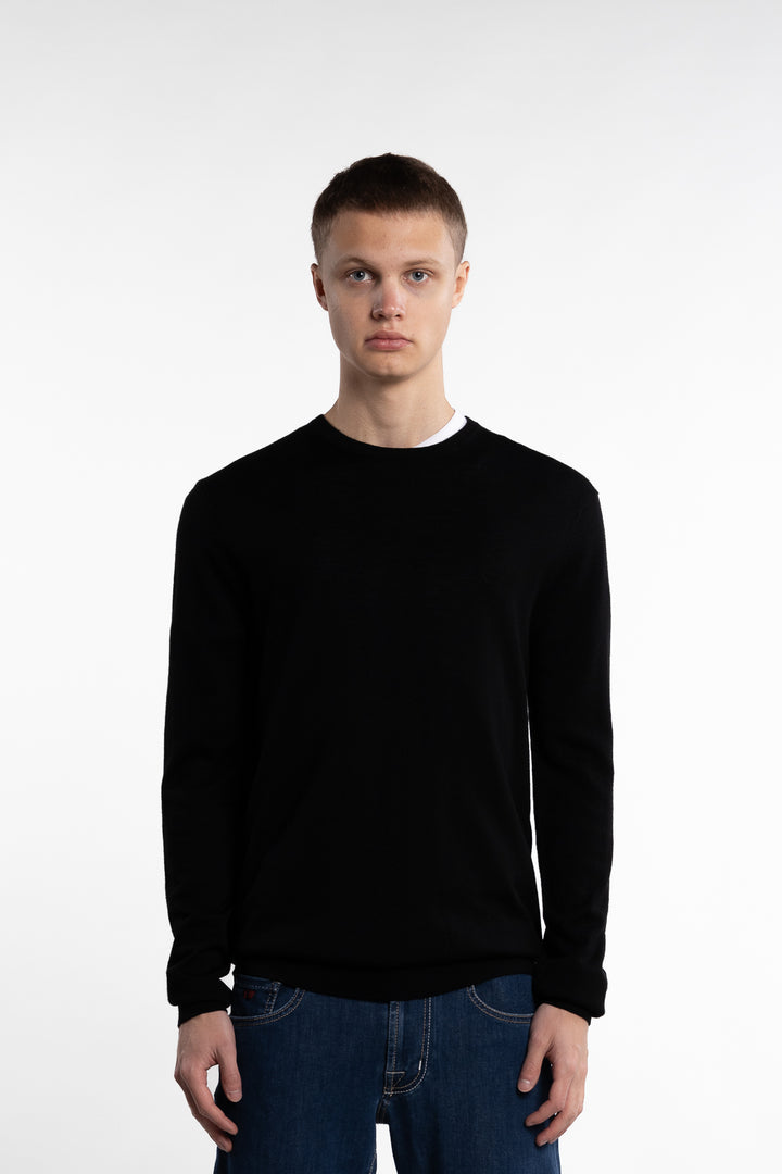 Alfredo Merino Wool Jumper Black