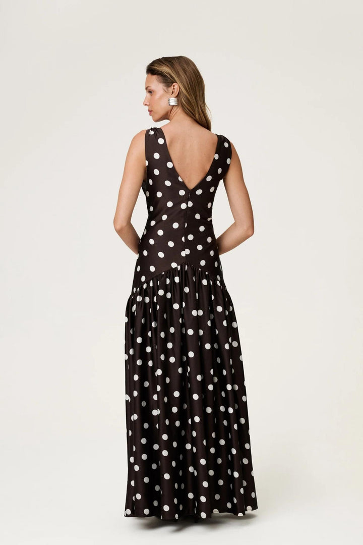Toulouse Dress- Brown Dot