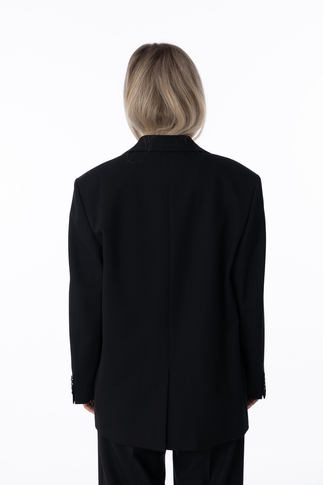 Single Breasted Suit Jacket Black