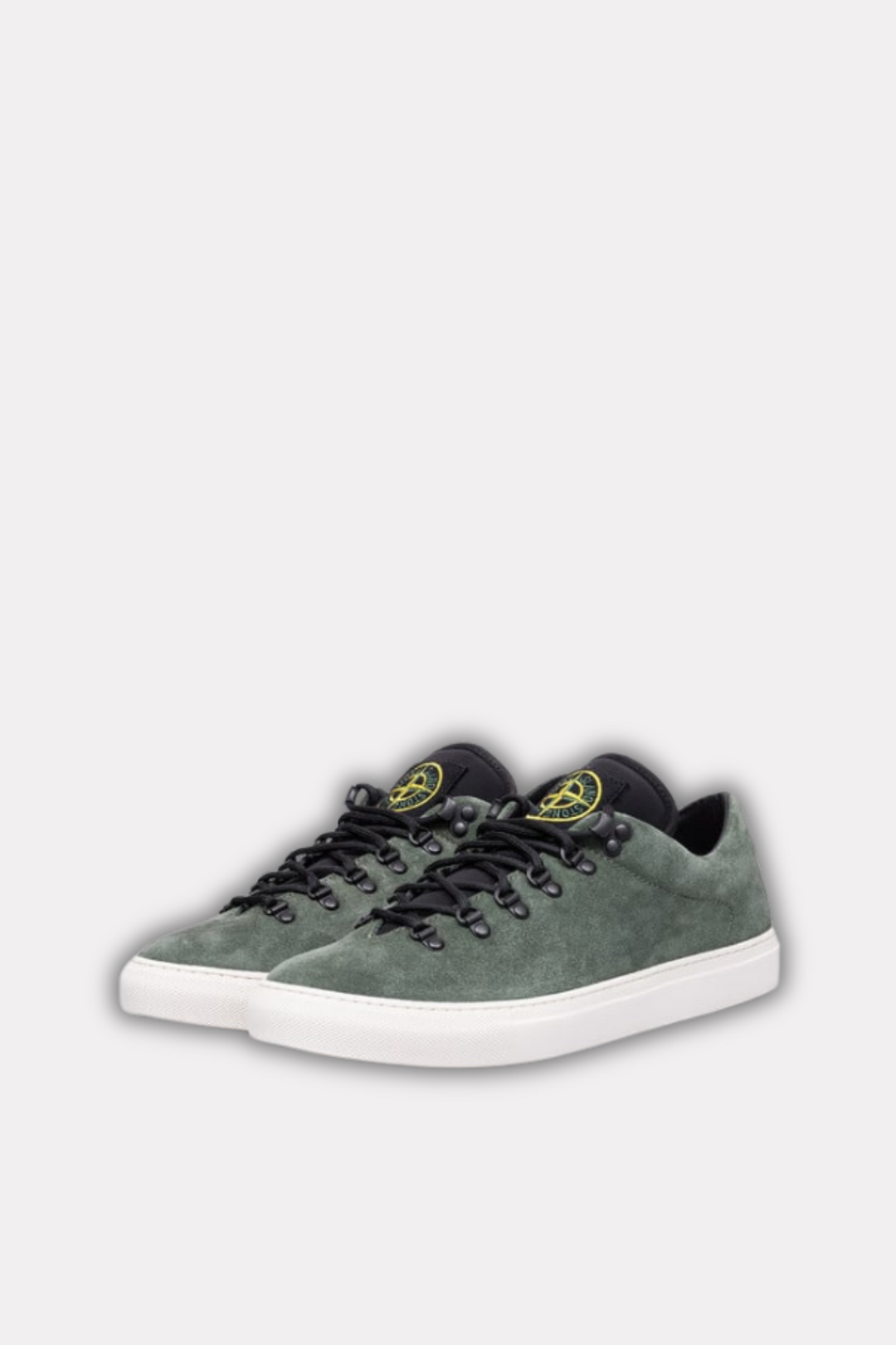 Compass-motif Sneakers Suede Green