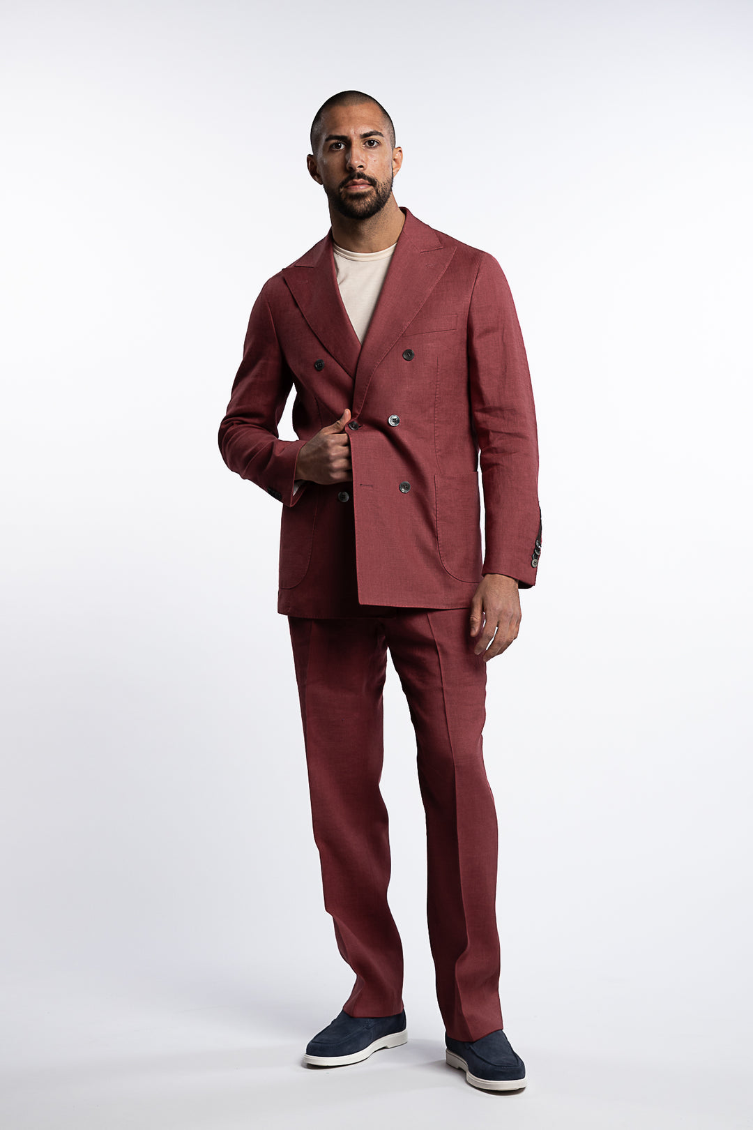 Farris Linen Patch Soft Blazer Wild Pink