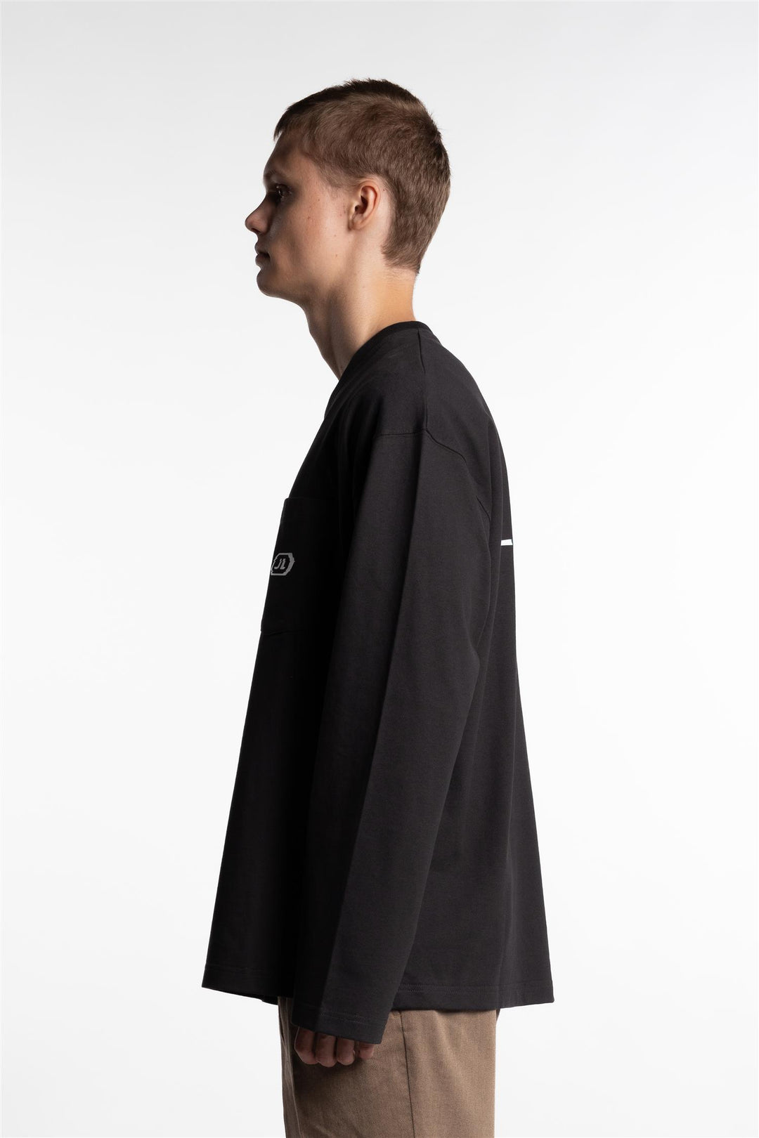 Walsh LS Pocket Tee Washed Black