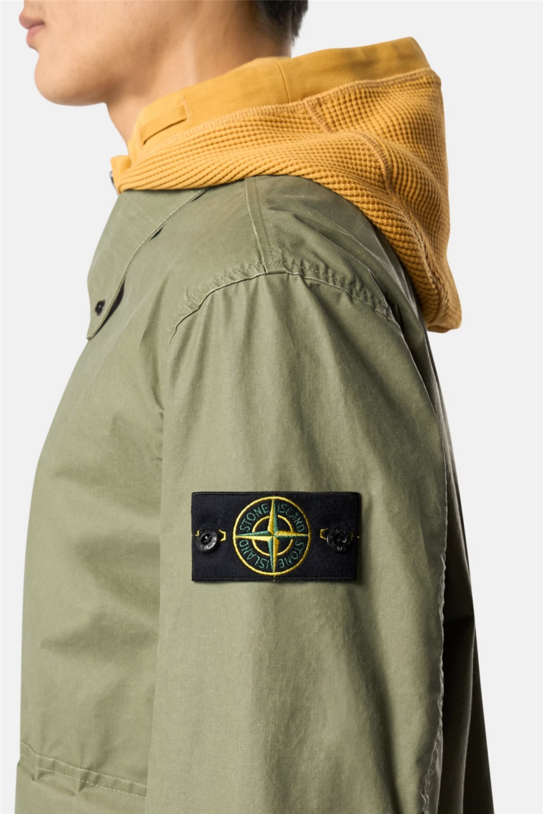 4100054 Waxed Pigment Cotton Tela Military Green