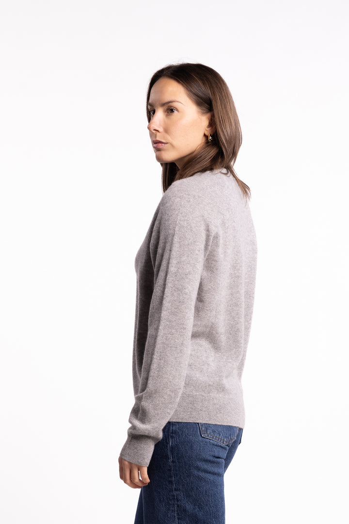Boston O- Neck 6304- Grey Melange