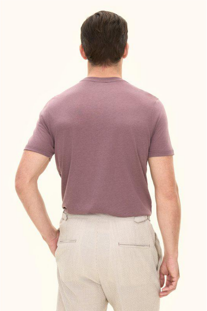 Kim Tencel/Cotton Regular Fit T-shirt Purple