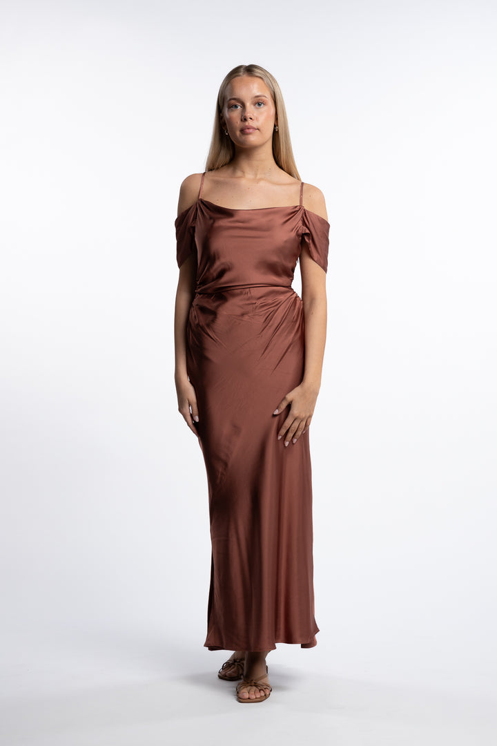Lyra Dress- Terracotta