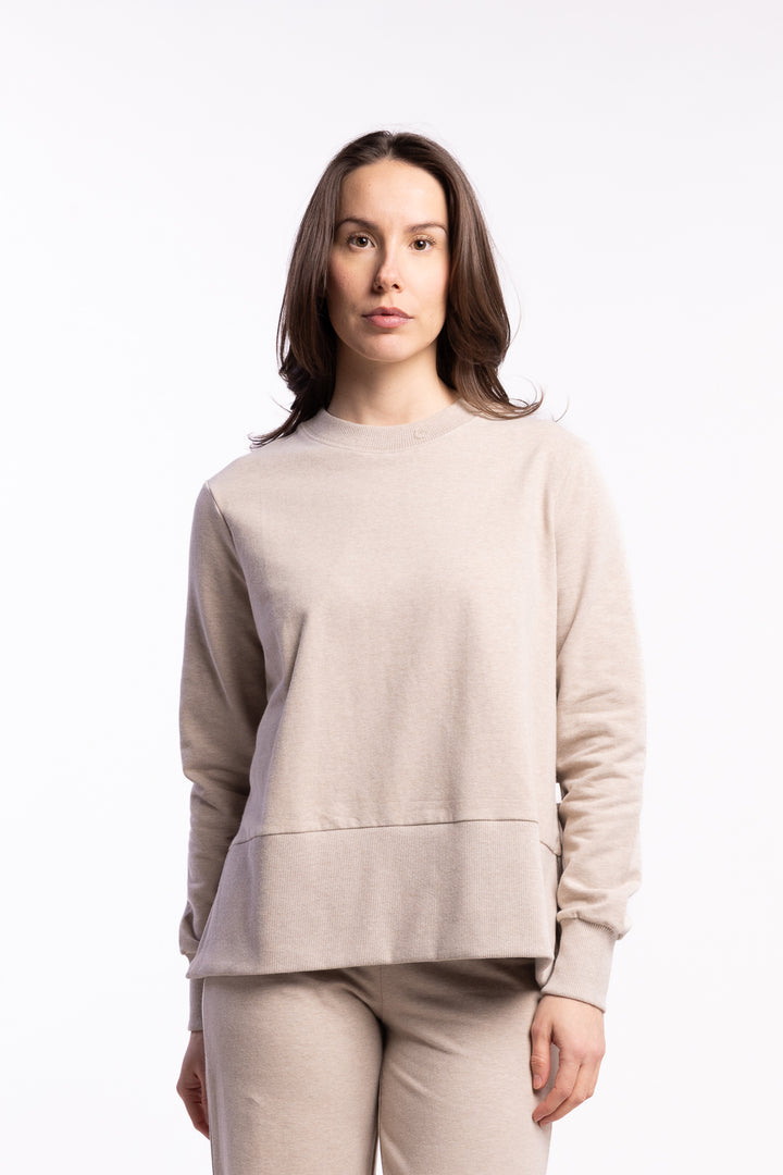 Sadie Sweater- Beige Melange