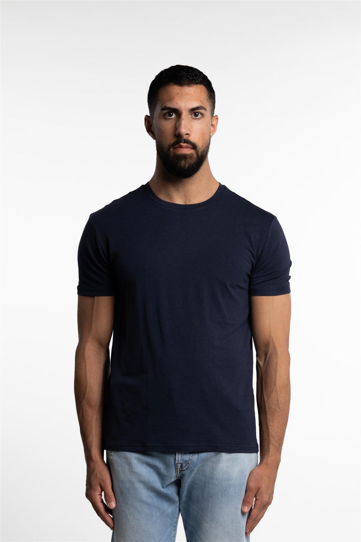 Bamboo/Cotton Crew Neck T-Shirt Navy