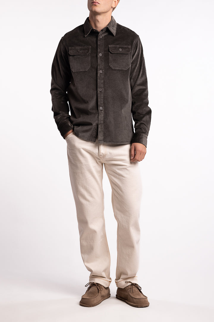 Velvet Overshirt Grey